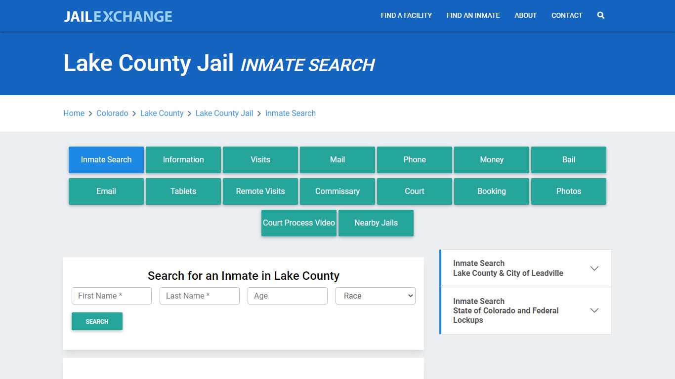 Lake County Jail, CO Inmate Search: Roster & Mugshots